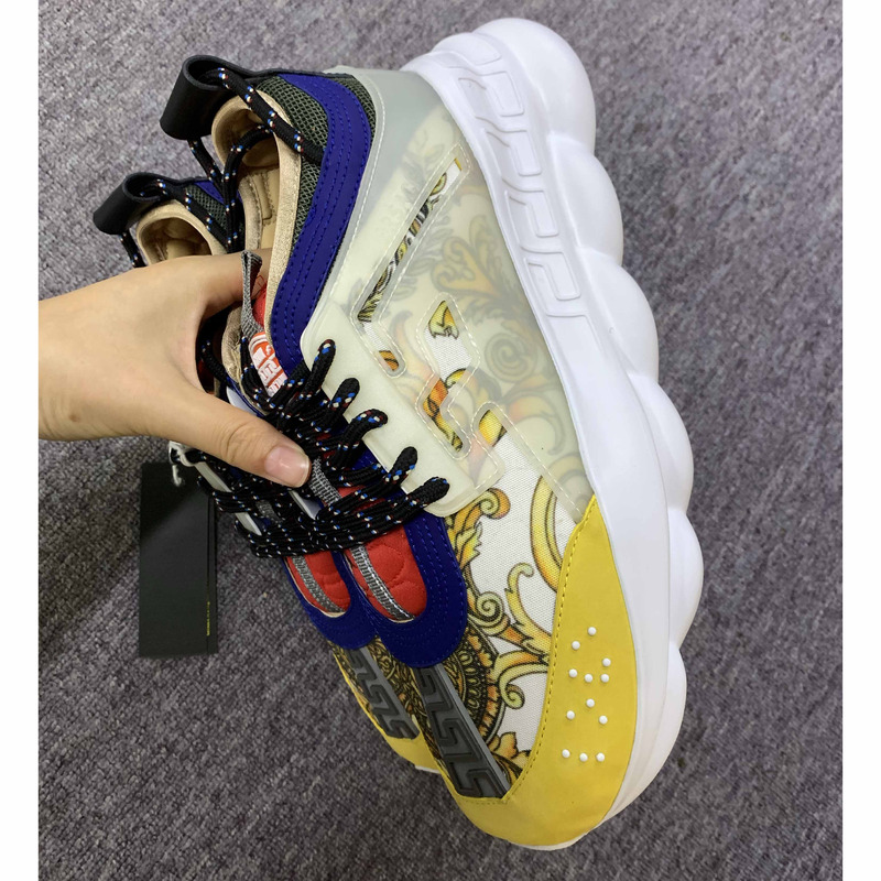 Versace High-top Sneakers (Multi-color)