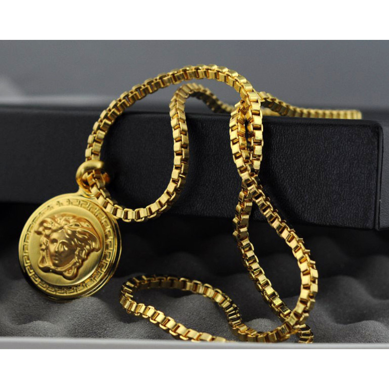 Versace Charm Gold Necklaces