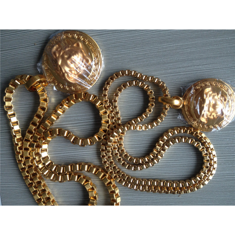 Versace Charm Gold Necklaces