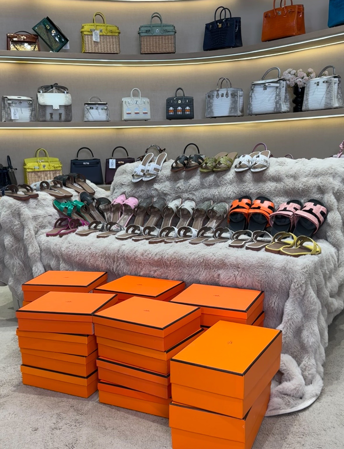 Hermès Oran Leather Sandals Highest quality custom styles,slippers